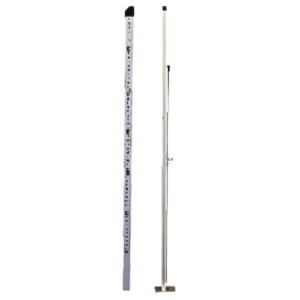 友定建機 AL-V アルミレベル棒 伸縮式 1600〜2100mm レーザーレベル対応 測量 レベル測定 高さ確認