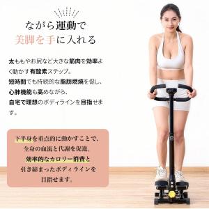 ステッパー ハンドル付き ダイエット 静音 ツ...の詳細画像1