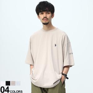 ユーエスポロアッスン  Tシャツ ロゴ刺しゅう BIGシルエット U.S. POLO ASSN. メンズ レディース 90s メンズ 半袖 PLM31204｜hzenmall