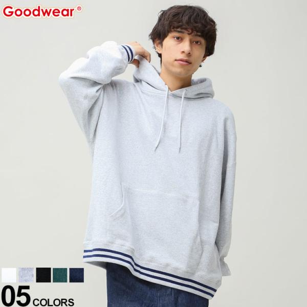 グッドウェア パーカー Goodwear リブライン プルオーバー パーカー BIG 2W76221...