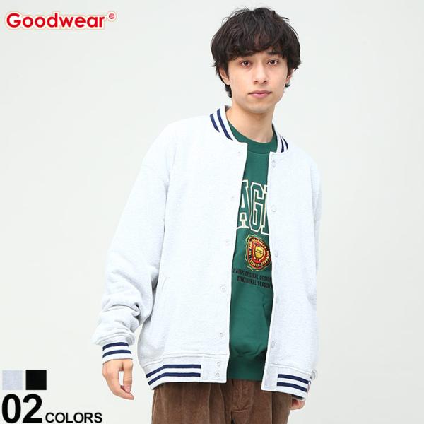 グッドウェア スタジャン Goodwear スタジアムジャンパー ジャケット ブルゾン メッシュ裏地...