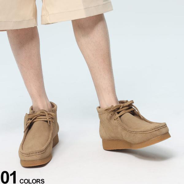 クラークス  ワラビー ブーツ スエード Clarks レースアップ ビジネス スニーカー 2617...