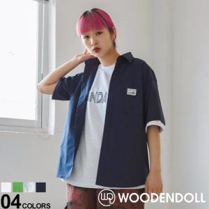 WOODEN DOLL (ウッディンドール) 胸ポケット付き 長袖 タイプライターシャツ WD24022｜hzenmall