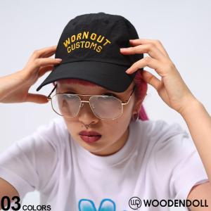 ウッディンドール キャップ ナイロン ドローコード ユニセックス WOODENDOLL 帽子 韓国ストリート スケーター ローキャップ WD24017｜hzenmall