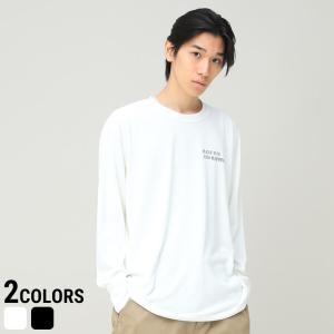 HAVE FUN AND HAPPINESS (ハブファンアンドハピネス) プリント クルーネック 長袖 Tシャツ DRYCOTTONY Heavy Weight L/S TEE BD0108｜hzenmall