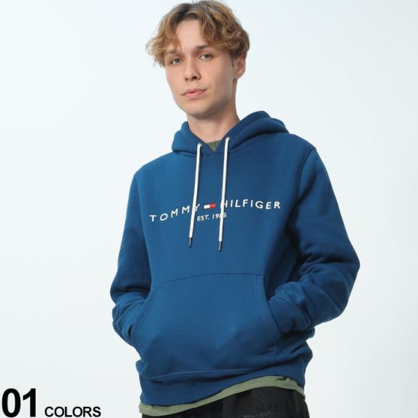 トミーヒルフィガー パーカー ロゴ刺しゅう メンズ プルパーカー TOMMY HILFIGER スウ...