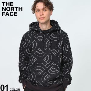 ノースフェイス  パーカー  総柄  ハーフドーム  裏起毛  NF0A81YF  THE NORTH FACE  アウトドア  トップス  フーディー｜hzenmall