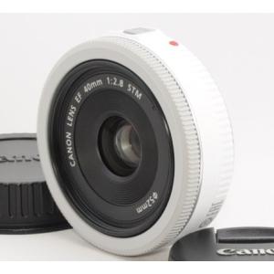 キヤノン 単焦点レンズ Canon EF40mm F2.8 STM ホワイト 中古 保証 美品｜i-camera-shop