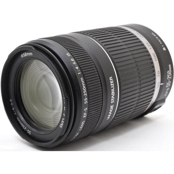 キヤノン 望遠レンズ CANON EF-S 55-250mm F4-5.6 IS APS-C対応 未...