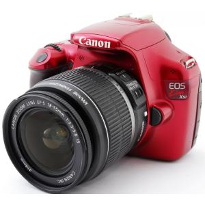 キヤノン デジタル一眼 Canon EOS Kiss X50 レンズキット レッド 中古 新品SDカ...