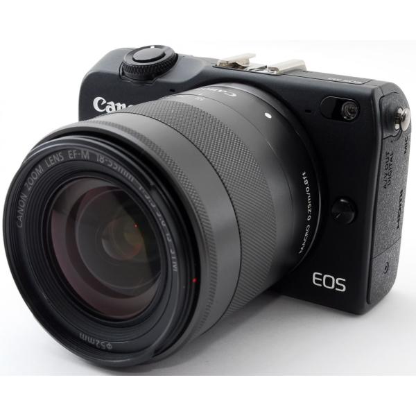 キヤノン ミラーレス CANON EOS M2 レンズキット ブラック 中古  Wi-Fi搭載 新品...