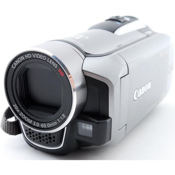 キヤノン ビデオカメラ CANON iVIS HF R10 シルバー 中古 新品SDカード付き 届い...