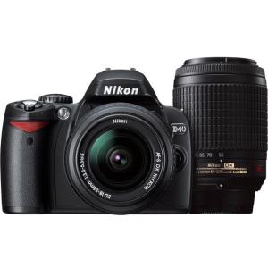 ニコン デジタル一眼 Nikon D40 ダブルズームキットII 中古 新品SDカード付き 届いてす...