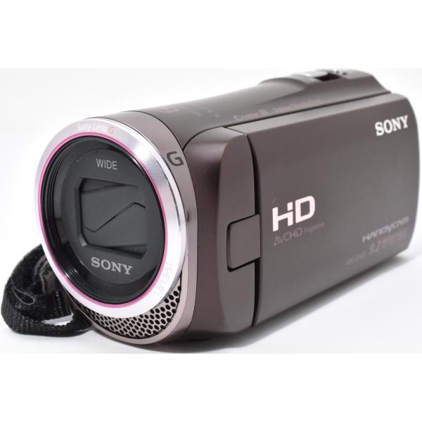 ビデオカメラ ソニー SONY HDR-CX420 ブラウン 中古 新品SDカード ＆ 予備バッテリ...