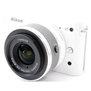 ミラーレス一眼 ニコン Nikon 1 J1 ホワイト レンズキット 中古 新品SDカード付き 届いてすぐに使える