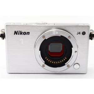 ミラーレス ニコン Nikon 1 J4 レンズキット シルバー 中古 Wi-Fi搭載