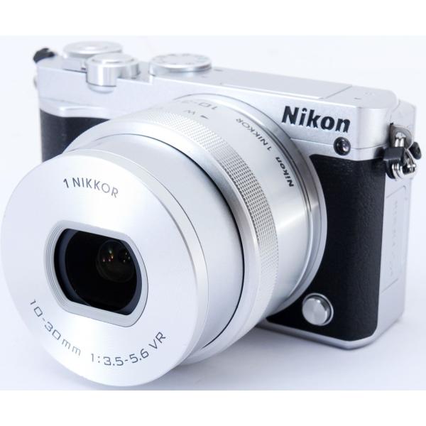 ニコン ミラーレス Nikon 1 J5 レンズキット シルバー 中古 Wi-Fi搭載 microS...