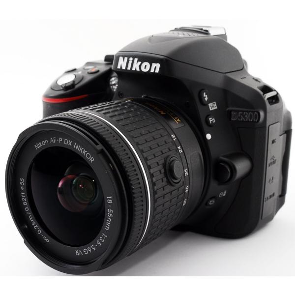 ニコン デジタル一眼 Nikon D5300 AF-P 18-55 VR レンズキット 中古 Wi-...