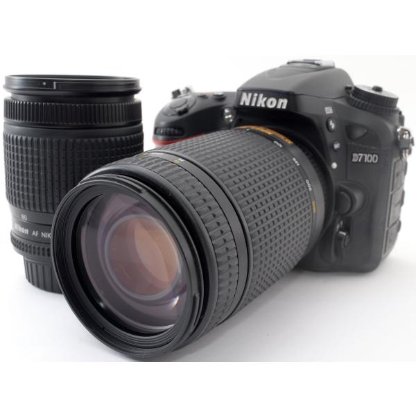 ニコン デジタル一眼 Nikon D7100 ダブルズームセット 中古 新品SDカード付き 届いてす...