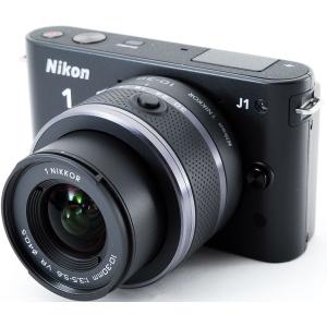 ニコン ミラーレス Nikon 1 J1 標準ズームレンズキット ブラック スマホに送れる