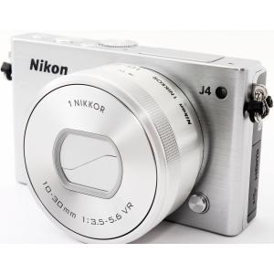 ミラーレス ニコン Nikon 1 J4 レンズキット シルバー 中古 Wi-Fi搭載 メモリーカード付き スマホに送れる 届いてすぐに使える 付属品充実 動画撮影 長期保証