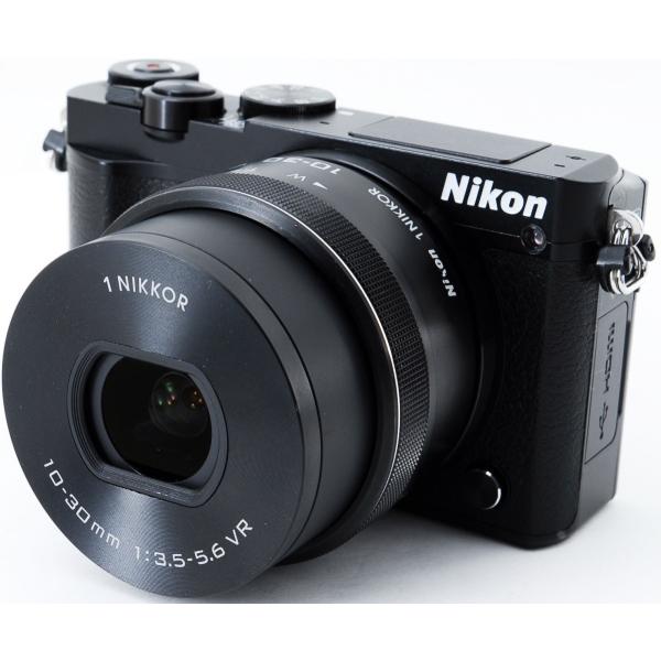 ニコン ミラーレス ニコン Nikon 1 J5 レンズキット ブラック 中古 Wi-Fi搭載 mi...