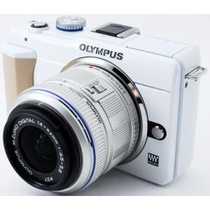 オリンパス ミラーレス OLYMPUS E-PL1s レンズキット ホワイト 中古 スマホに送れる Wi-Fi機能SDカード付き 届いてすぐに使える