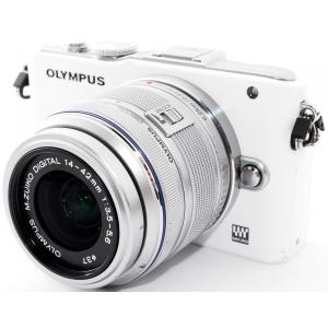 オリンパス ミラーレス OLYMPUS PEN Lite E-PL3 レンズキット ホワイト 中古 ...