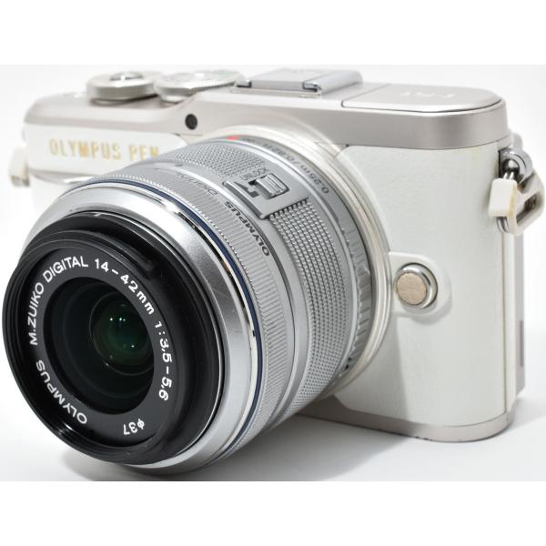オリンパス ミラーレス OLYMPUS PEN E-PL9 ホワイト レンズキット 中古 Wi-Fi...