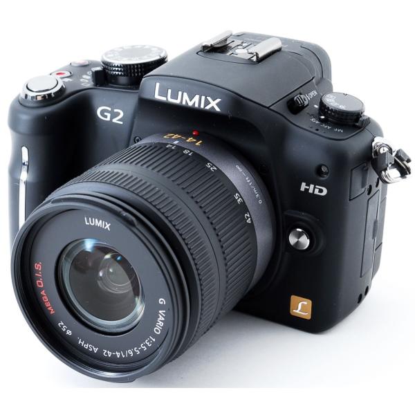 ミラーレス Panasonic LUMIX DMC-G2K レンズキット コンフォートブラック 中古...