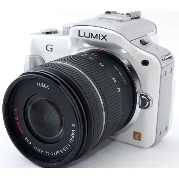 パナソニック ミラーレス Panasonic LUMIX DMC-G3 ホワイト レンズキット 中古...