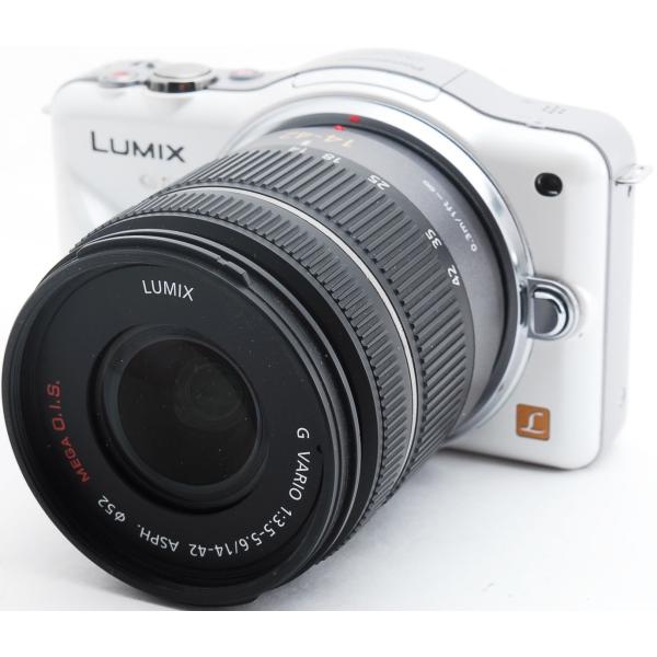 パナソニック ミラーレス Panasonic LUMIX DMC-GF3 ホワイト レンズキット 中...