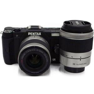 ミラーレス一眼 中古 スマホに送れる PENTAX ペンタックス Q10 ダブルズームキット ブラッ...