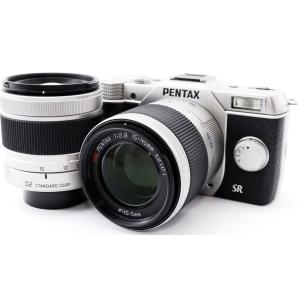 ミラーレス ペンタックス PENTAX Q10 ダブルズームキット シルバー 中古 新品SDカード付き 届いてすぐに使える｜Iさんの camera shop