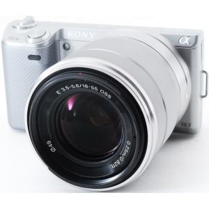 ソニー ミラーレス SONY α NEX-5N レンズキット シルバー 中古 新品SDカード付き 届いてすぐに使える｜i-camera-shop