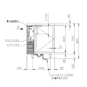 RT-63PTE1 ホシザキ テーブル形冷蔵庫...の詳細画像2