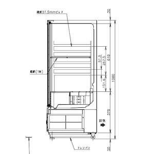 ホシザキ 小形冷蔵ショーケース SSB-85D...の詳細画像4