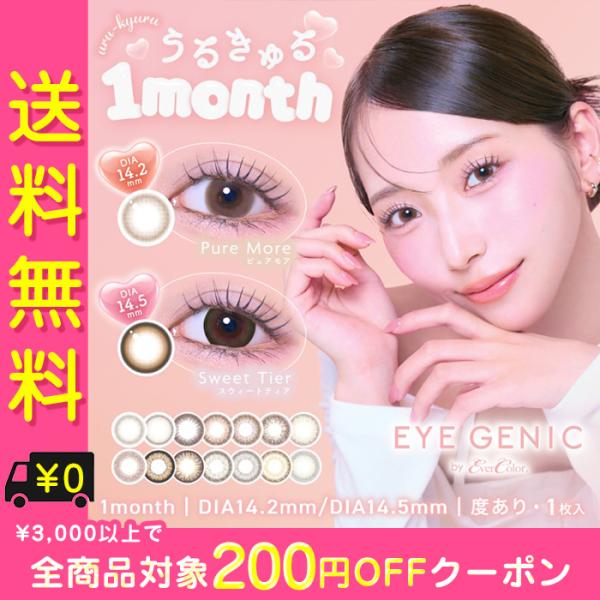 カラコン 1ヶ月 度あり アイジェニック エバーカラー 中野ゆいな マンスリー DIA14.2mm ...