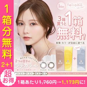 【1箱無料】カラコン ワンデー 度あり フェリアモ 白石麻衣 BC8.6 フチあり フチなし UV
