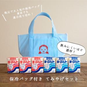 会津の雪　ソフトクリーミィヨーグルト　プレーン＆いちご６個セット（1本あたり180ml）