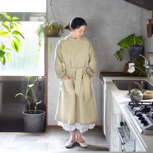 ベルパーチ Belpaci お花袖付きナイロンカッポー 日本製 洗える