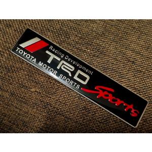 TRD SPORTS アルミ エンブレム ステッカーの詳細画像2