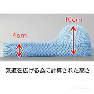 イビピタン枕 気道が広がる曲面構造 丸洗い可 ...の詳細画像3
