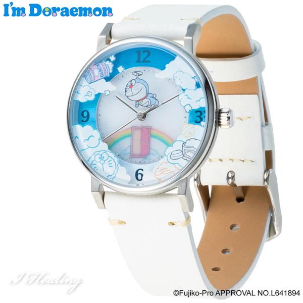 I&apos;m Doraemon GRANDEUR 腕時計 ホワイト レディース ソーラーウォッチ かわいい...
