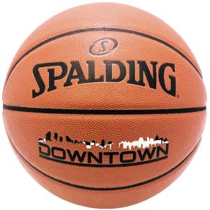 SPALDING DOWNTOWN バスケットボール7号 ダウンタウン ブラウン 合成皮革 スポルディング76-499J正規品｜i-healing