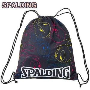 SPALDING ナップサック トゥイーティー 33L スポーツ ジムサック バスケ バッグ スポルディング SAK012TW TWEETY正規品｜i-healing