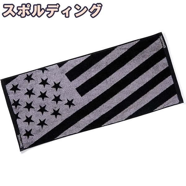 スポルディング SPALDING スポーツタオル 34*80cm ジャカードタオル USフラッグ ブ...