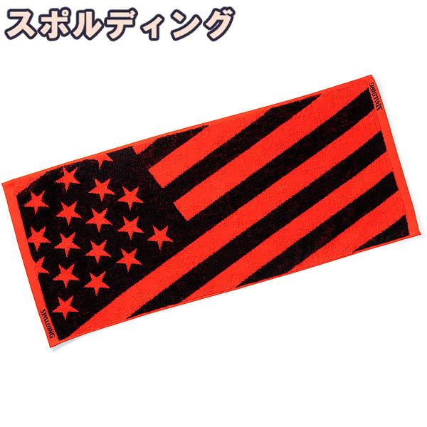 スポルディング SPALDING スポーツタオル 34*80cm ジャカードタオル USフラッグ レ...