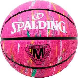 スポルディング SPALDING ミニバス バスケットボール 5号 マーブル ピンク バスケ 84-417Z 小学校 子供用 ゴム 外用ラバー 部活 練習 小学生 キッズ 正規品
