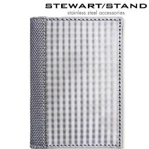 スチュワートスタンド ステンレス カードケース チェック柄 STEWART STAND DW3101-SVR｜i-healing